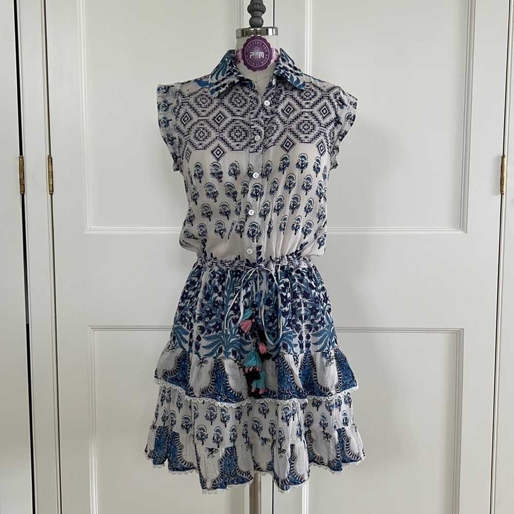 Bell mini shirt dress